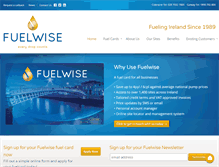 Tablet Screenshot of fuelwise.ie